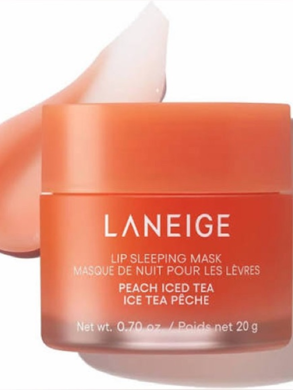 LANEIGE Peach Iced Tea Lip Sleeping Mask 0.7 oz new *
